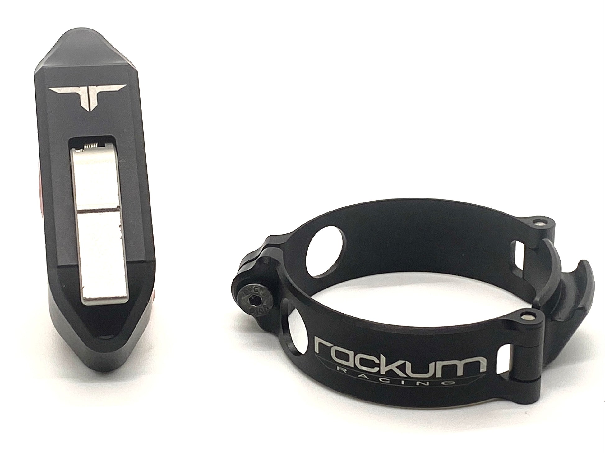 Motocross holeshot device. Rackum Racing ForkLocker is a holeshot device that allowd you to set it yourself. Practicing more with your device allows you to get out in front of your competition.