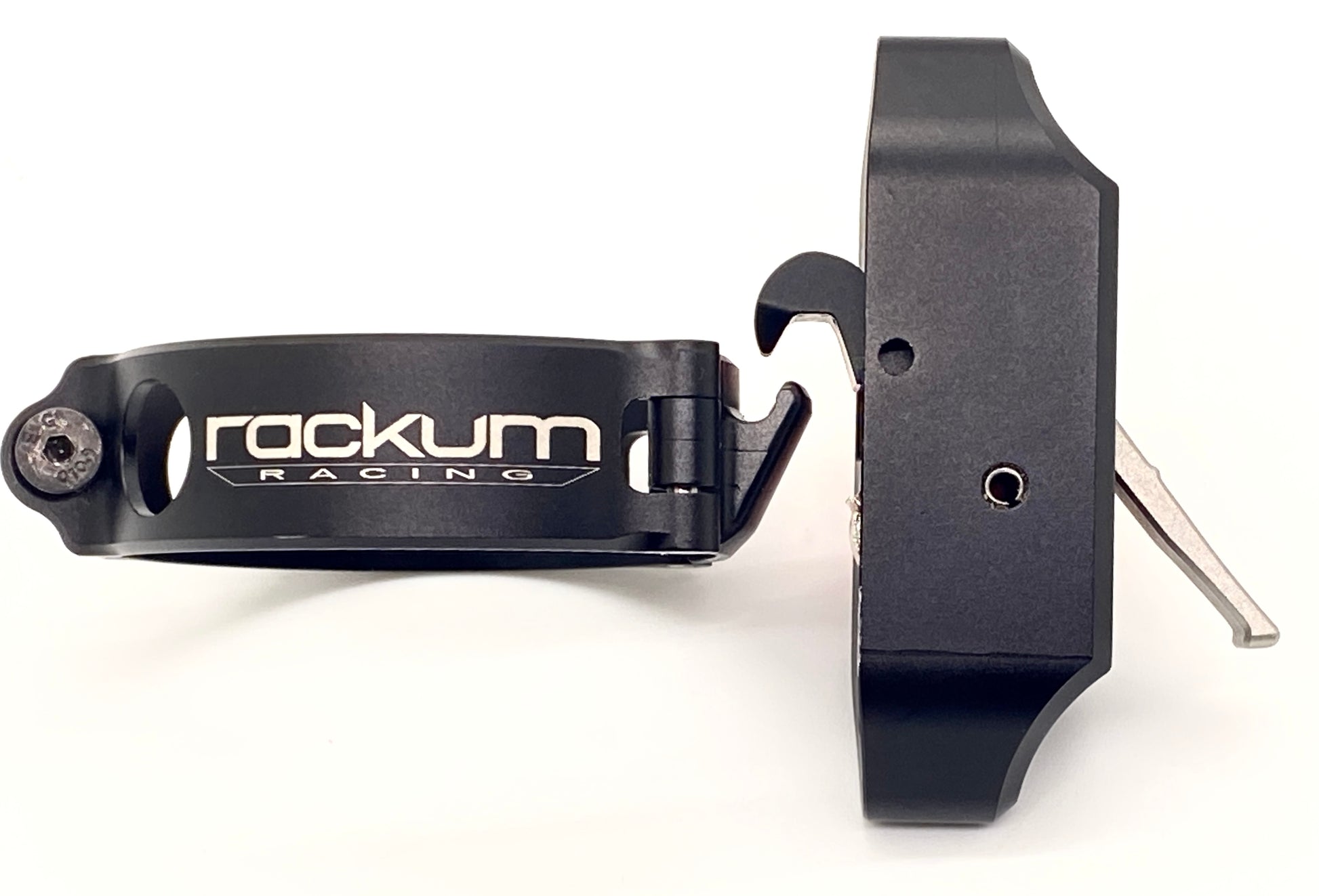 Motocross holeshot device. Rackum Racing ForkLocker is a holeshot device that allowd you to set it yourself. Practicing more with your device allows you to get out in front of your competition.